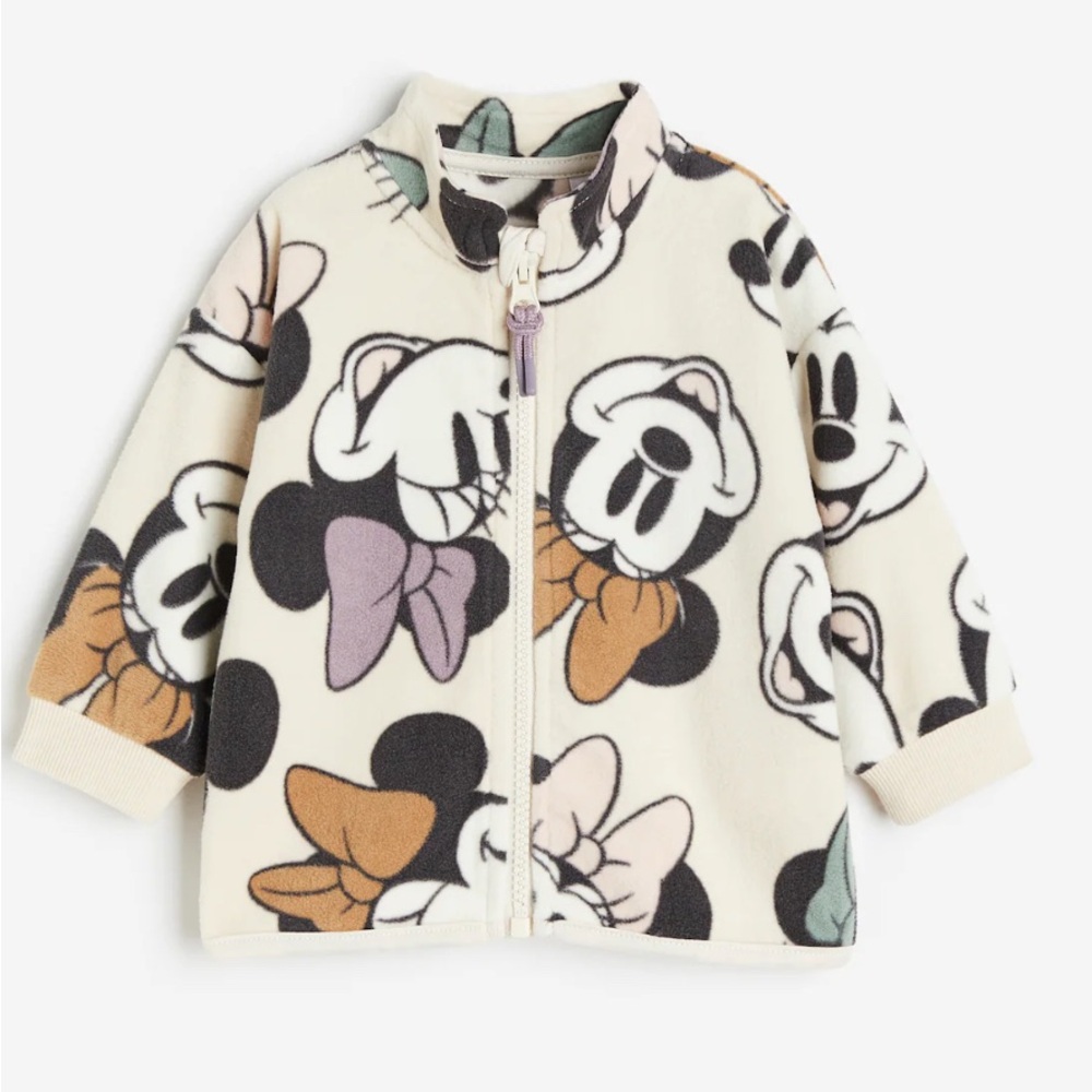 H&M Disney Mickey Minnie Mouse Fleece Jacket Sweater 2T